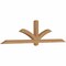 Ekena Millwork Redmond Smooth Timber Gable Bracket, Western Red Cedar, 96"W x 24"H x 3 1/2"D x 3 1/2"F, 6/12 Pitch GBW096X24X0404RED00SWR - alternate 4